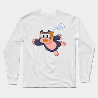 Mole Diver Snorkel Diving Long Sleeve T-Shirt